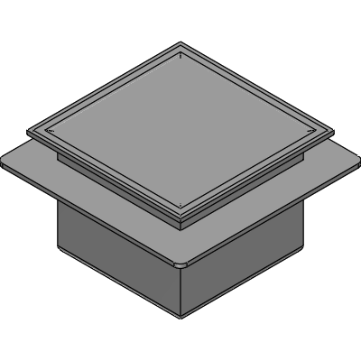 Mifab 12x 12 x 8 DEEP FLOOR SINK WITH FLANGE Industrial Valves