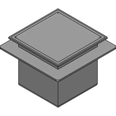 Mifab 12 x 12 x 10 DEEP FLOOR SINK WITH FLANGE Industrial Valves