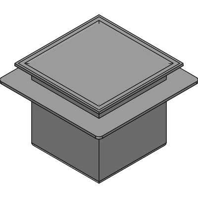 Mifab 12 x 12 x 10 DEEP FLOOR SINK WITH FLANGE Industrial Valves