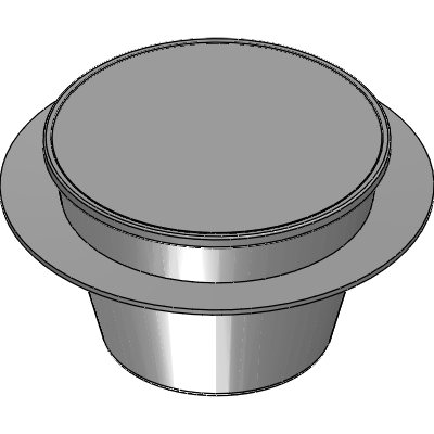 Mifab 12" ROUND x 8" DEEP FLOOR SINK WITH FLANGE Industrial Valves