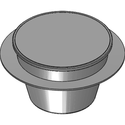 Mifab 12" ROUND x 8" DEEP FLOOR SINK WITH FLANGE Industrial Valves