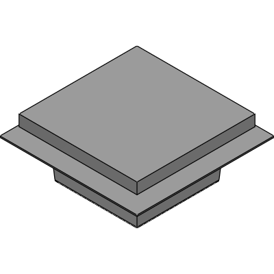 Mifab 12" x 12" x 6" DEEP STAINLESS STEEL FLOOR SINK WITH FLANGE Industrial Valves