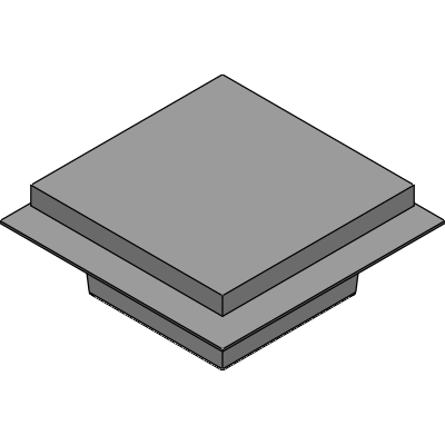 Mifab 12" x 12" x 6" DEEP STAINLESS STEEL FLOOR SINK WITH FLANGE Industrial Valves