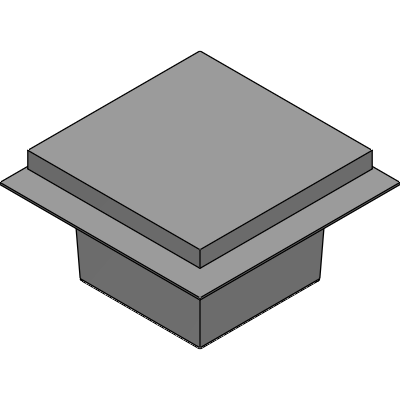 Mifab 12" x 12" x 8" DEEP STAINLESS STEEL FLOOR SINK WITH FLANGE Industrial Valves