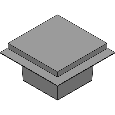 Mifab 12" x 12" x 8" DEEP STAINLESS STEEL FLOOR SINK WITH FLANGE Industrial Valves