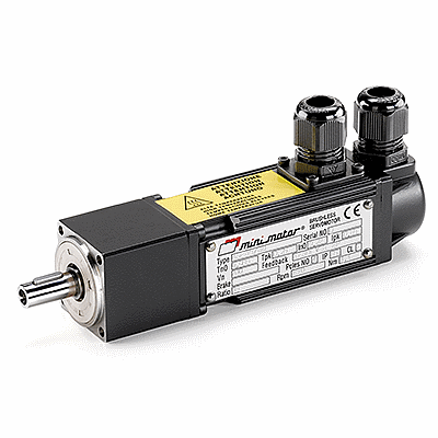 Brushless servomotor with planetary reduction