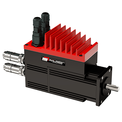 Brushless servomotor with integrated drive