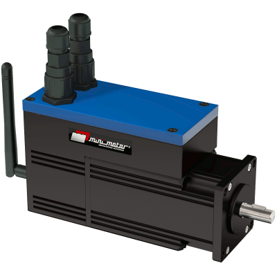 Brushless servomotor with integrated drive and wireless fieldbus (S3 intermittent duty)