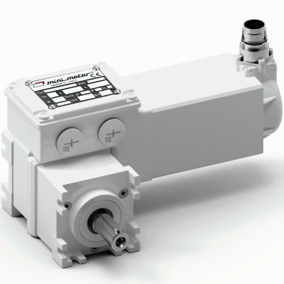 Brushless worm servogearmotor with planetary reduction gear