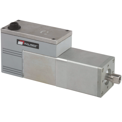 Brushless linear servomotor for format changeover with integrated drive and multi-turn absolute encoder