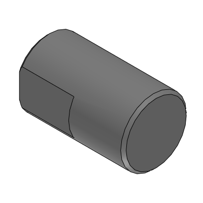 C-VALUE Medium Precision Linear Shafts - One End Tapped with Wrench Flats