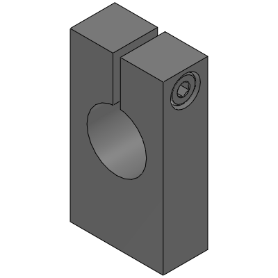 Supports d'arbre, à fente, à fixation inférieure