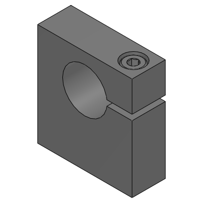 Supports d'arbre, à fente latérale, à fixation inférieure