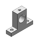 导向轴支座 - T型(机械加工件) - 标准型-高度H选择型