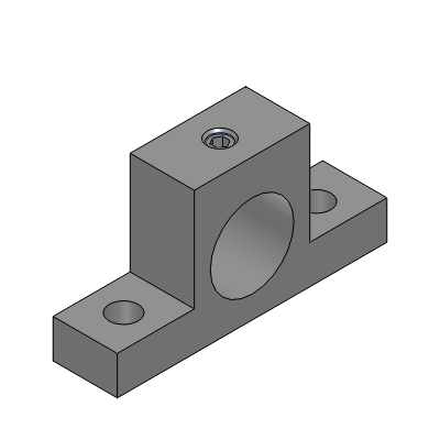 导向轴支座 - T型(机械加工件) - 标准型-高度H指定型
