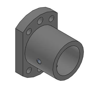 Shaft Supports - Flange Mount - Dowel Hole - Square Flange