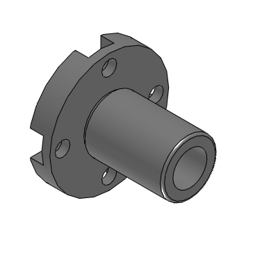 Economy Flanged Linear Bushings - Compact Type - Single Flange Type