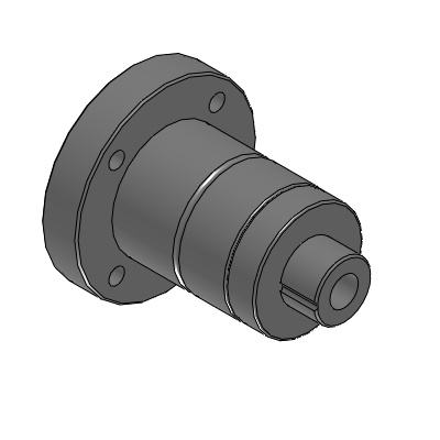 Economy type ball spline hollow shaft round flange nut standard type