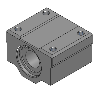 Linear Bushing Housing Units - Wide Block - Single Type
