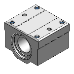 Linear Bushing Housing Unit with Dowel Hole - Wide Block - Single Type