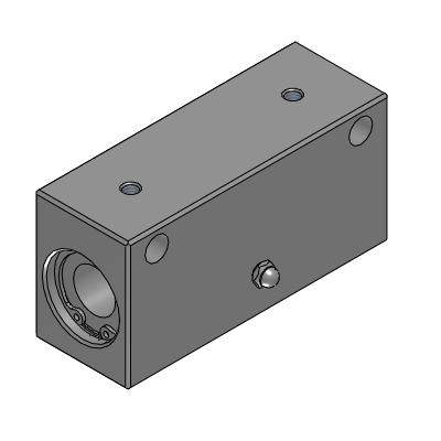 直线轴承固定座组件-加高方型 中长型