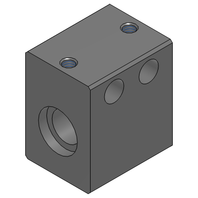 无油衬套固定座组件  加高方型  单衬型