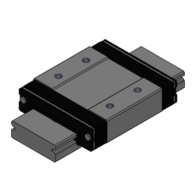 ES Miniature Linear Guides - Dust Resistant - Standard Blocks (Light Preload) (RoHS Compliant) - Fixed Type