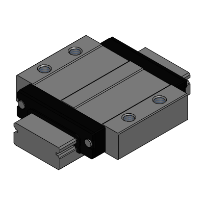 Miniature Slide Guides - Wide Rail Wide Standard Blocks/Interchangeable, Small Clearance Standard - L Configurable Type