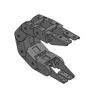 ケーブルキャリア-フラップ開閉タイプ