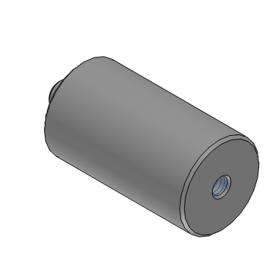Arbres rotatifs, type à filetage mâle à une extrémité, à filetage femelle à l'autre extrémité