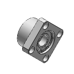 Bearings with Housings - Double Bearings, Retained, L Configurable - Square