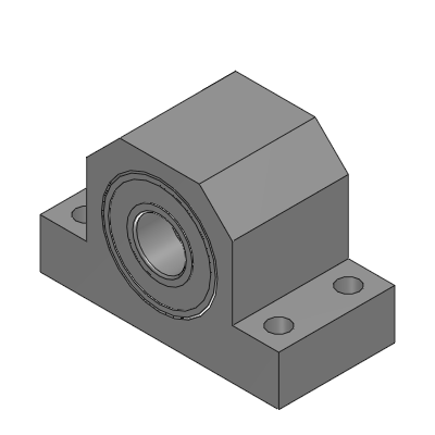 Bearings with Housings - T-Shaped Double Bearing Type - T Selection - h Height Specified - C Chamfered