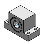 Bearings with Housings - T-Shaped Double Bearing Type - T Selectable - h Height Specified
