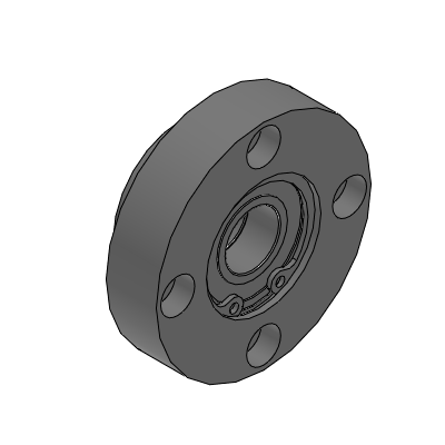 Bearings with Housings - Short Double Bearings, Retained - Round