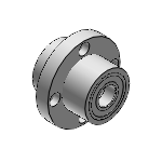 Bearings with Housings - Inlay Double Bearings without Retaining Ring Type, L Dimension Selectable - Round Type