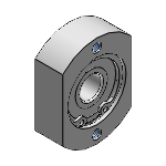 Bearings with Housings - Space Saving, Small Flange - Retained