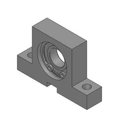 Bearings with Housings - with Positioning Groove - T-Shaped - Key Groove Type