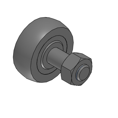 Economy Cam Followers - With Urethane Roller - (Main Body Stainless)