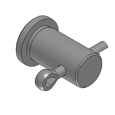 Hinge Pins - Split Pin Type with Shoulder - L Dimension Specified Type (0.1mm Increment)