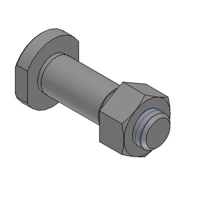 Diameter Tolerance Selectable Hinge Pins - Shape B (Lock Nut Type)