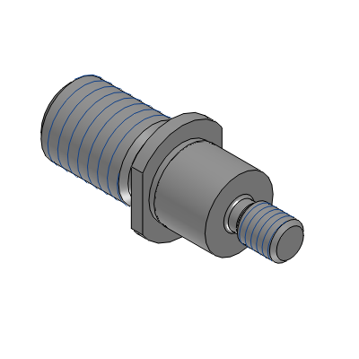 Arbres en porte-à-faux, type standard, longueur de filetage standard, type à écrou