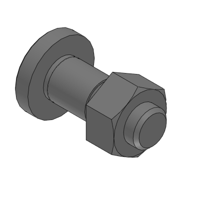 (クリーン洗浄品) ヒンジピン 六角穴ツバ付ナット止めタイプ