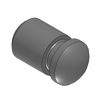 Large Head Locating Pin - Round Head, Selectable Tip, Threaded Shank - P/B/ML Configurable