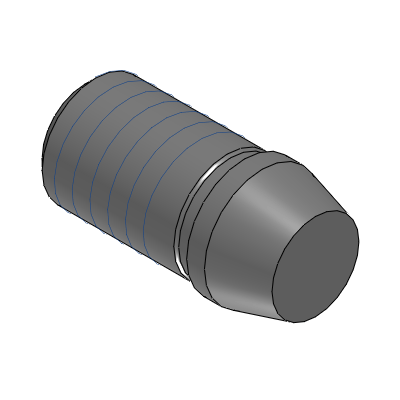 Precision Cleaning Large Head Locating Pin - Aluminum, Round/Diamond Head, Tapered Tip, Threaded Shank, P/L/B Configurable
