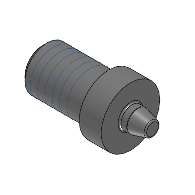 Precision Cleaning Locating Pins - High Hardness Stainless Steel - Shouldered - Threaded