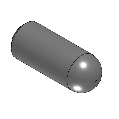Precision Cleaning Locating Pins Straight Sphere - Tapped -  D Configurable