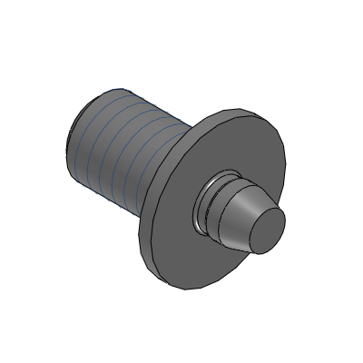 Precision Cleaning Locating Pins - Shouldered - Tapered, Shoulder Thickness Configurable - Threaded