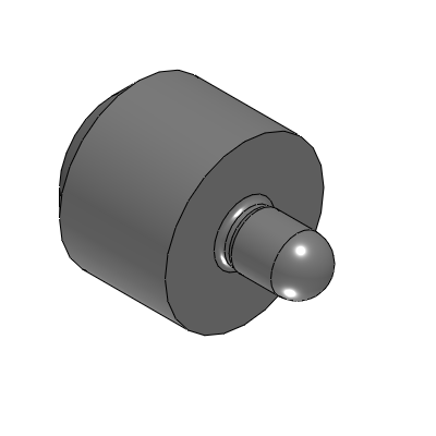 Precision Cleaning Locating Pins - Spherical Small Head - Press Fit - P, L, B Configurable