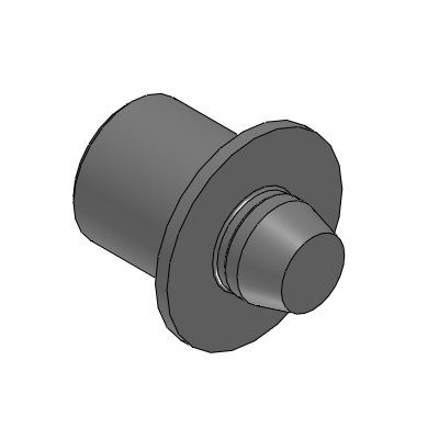 Precision Cleaning Locating Pins - Shouldered - Tapered, Shoulder Thickness Configurable - Tapped