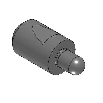 Precision Cleaning Locating Pins - Spherical Large / Small Head - Set Screw - Notch Shape